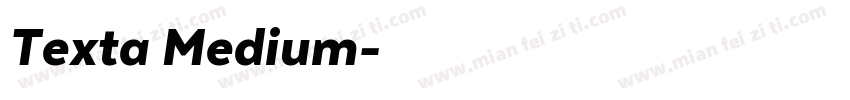 Texta Medium字体转换